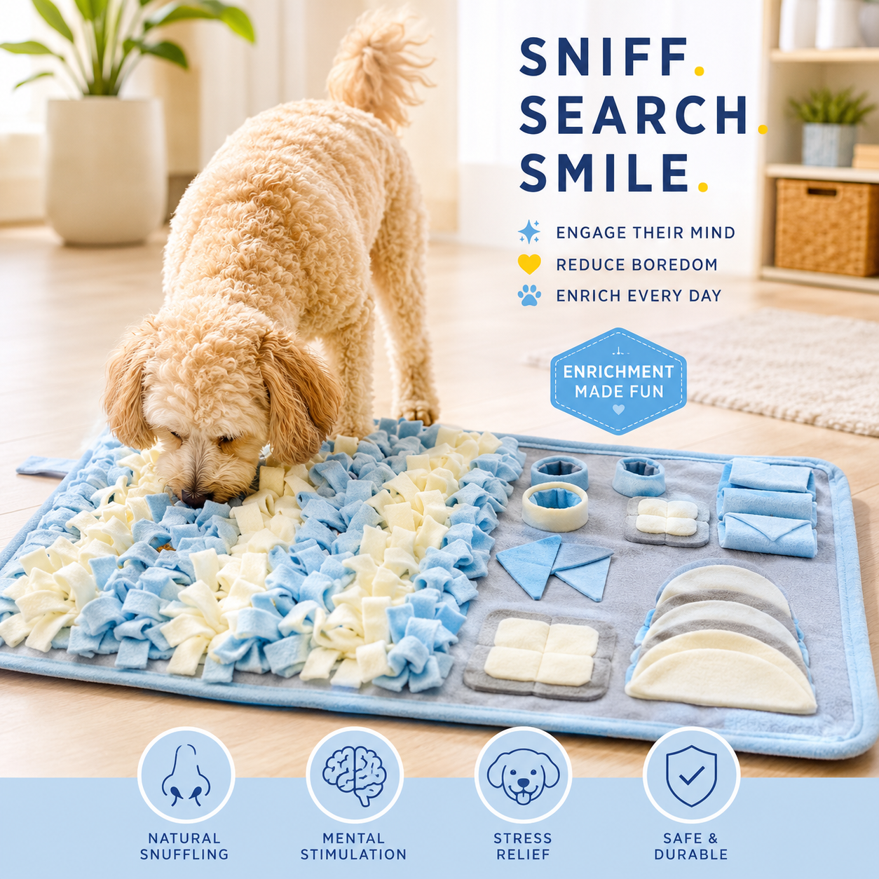 PawCare Co. Enrichment Snuffle Mat — Large