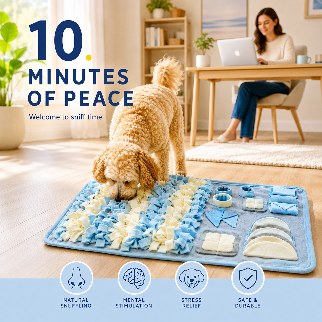 PawCare Co. Enrichment Snuffle Mat — Large